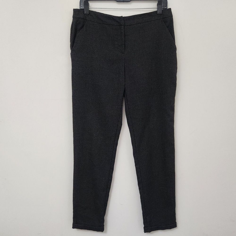 JOE B Women's Dark Gray Checkered Trouser Pants Size 5